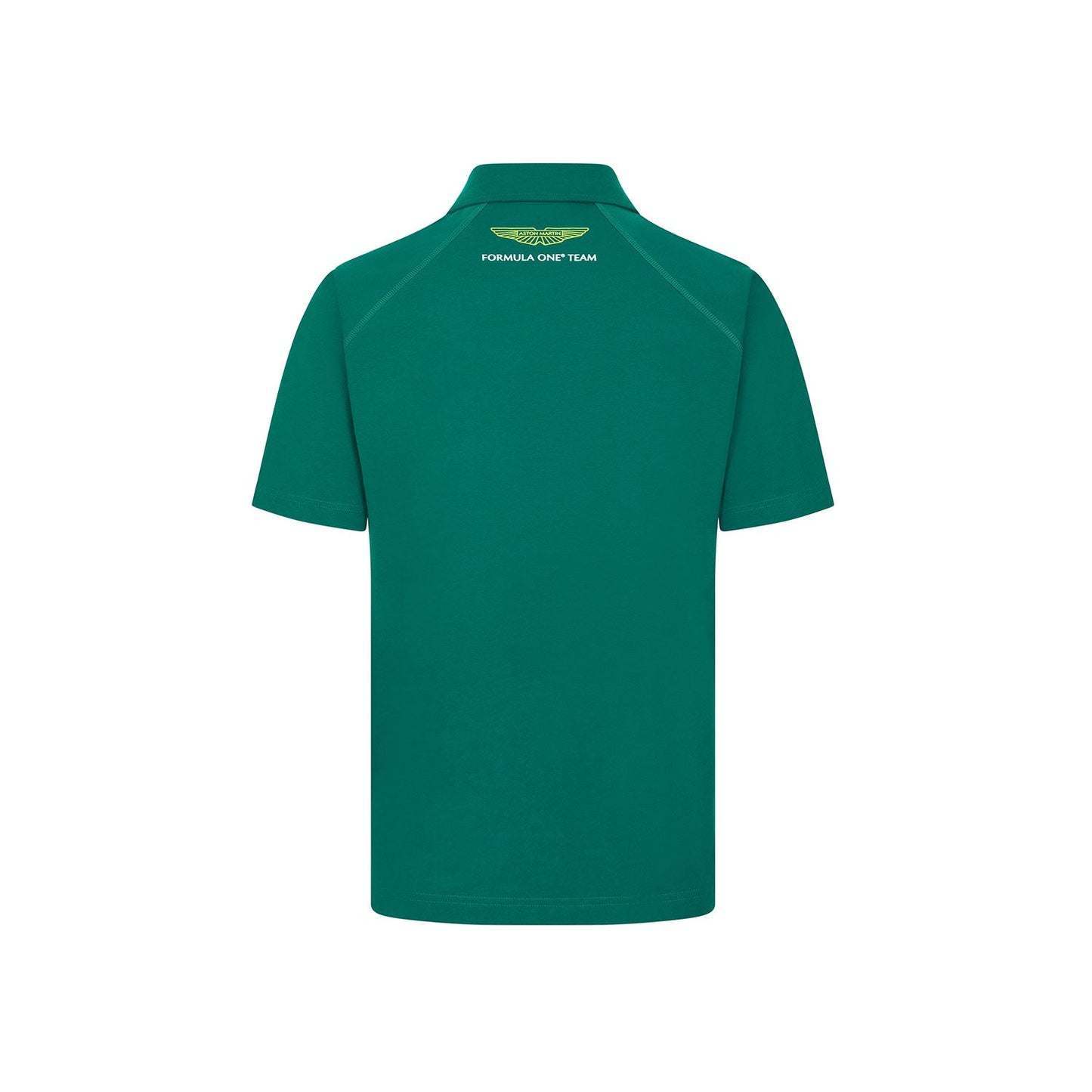 Polo verde con logo Aston Martin F1 Team da uomo 2024